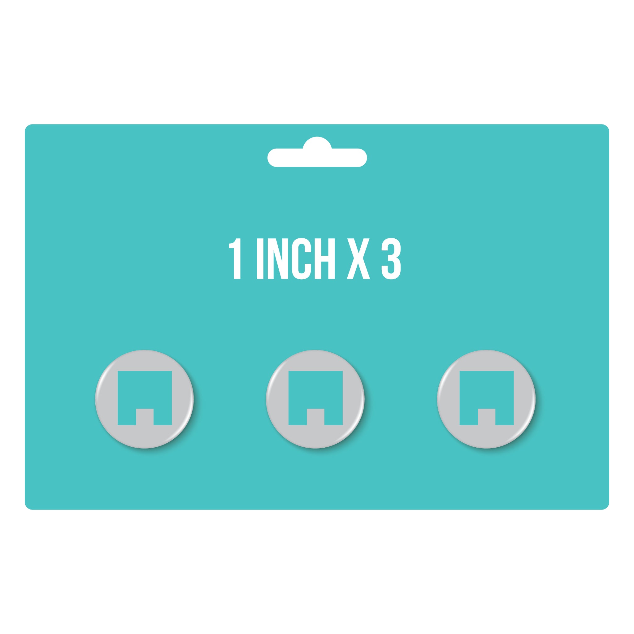 1" x 3 Button Pack