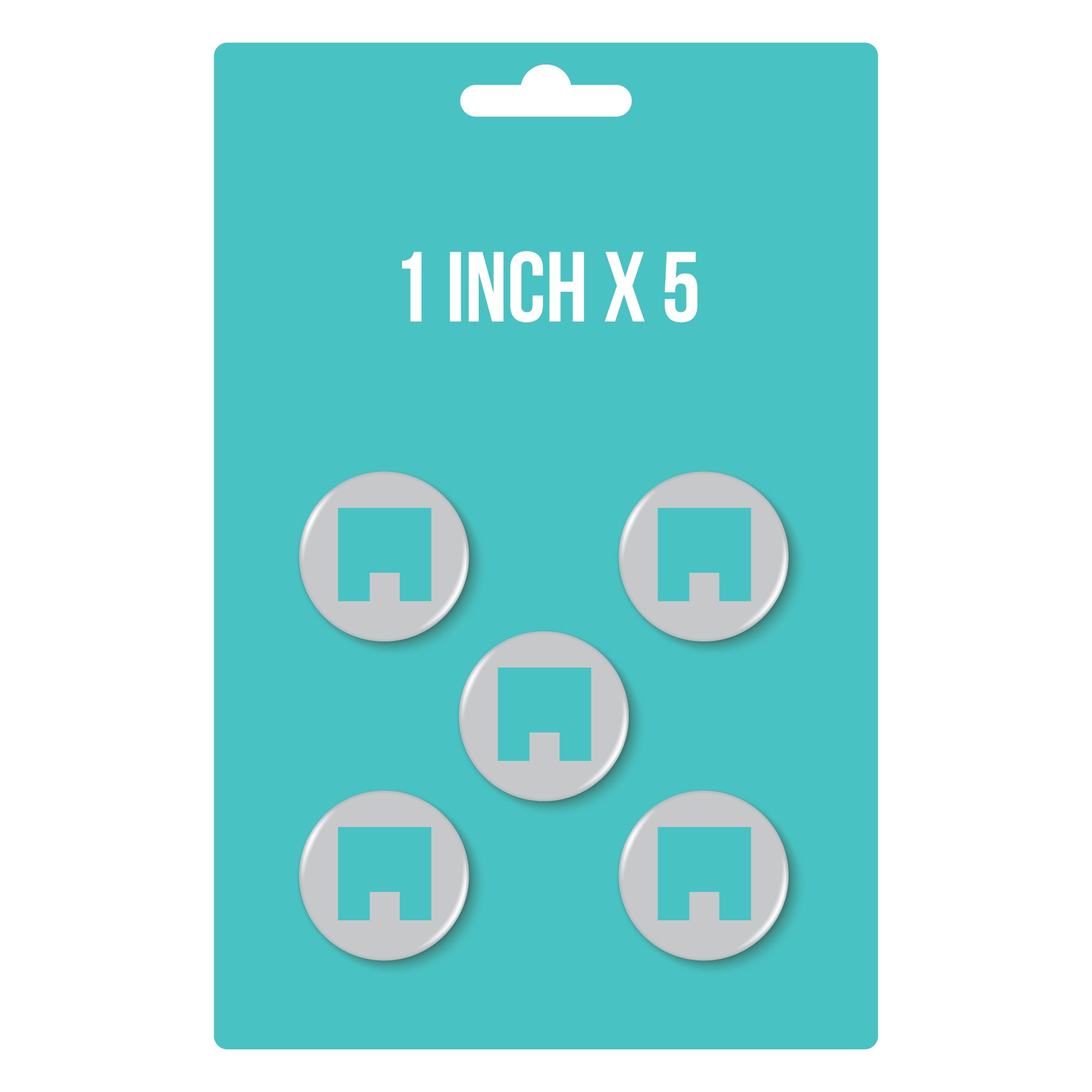 1" x 5 Button Pack