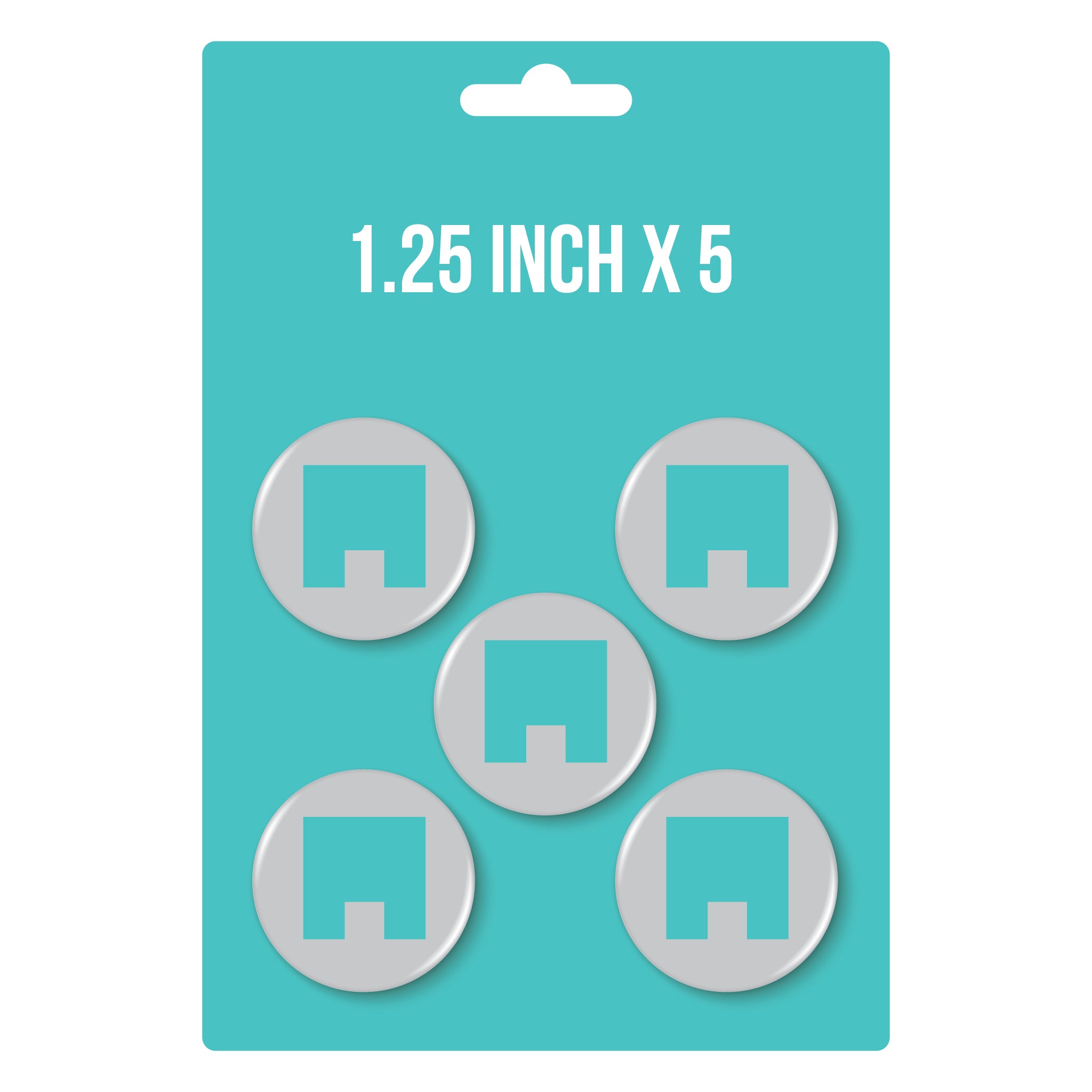 1.25" x 5 Button Pack