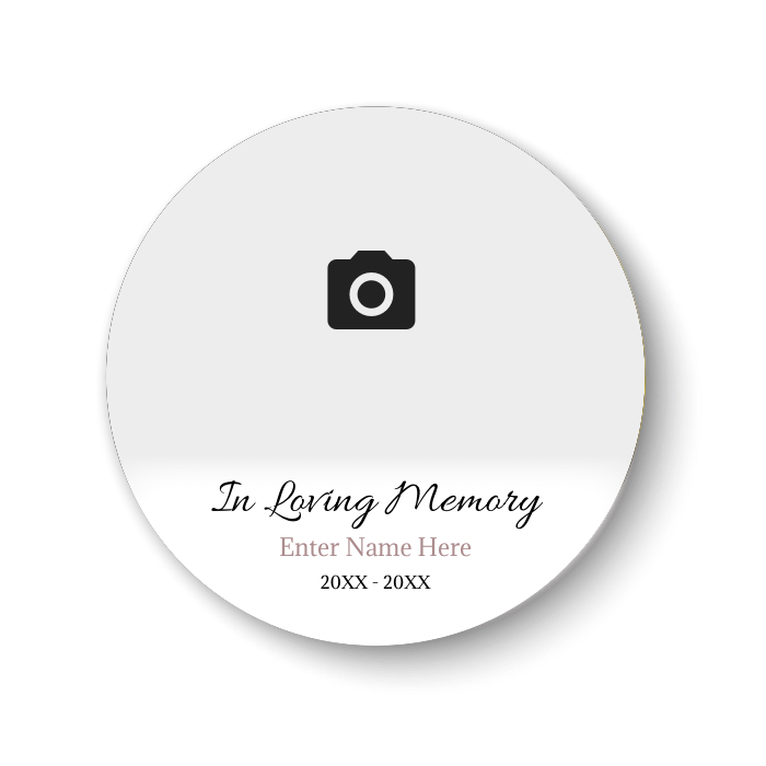 Custom Photo Memorial Button