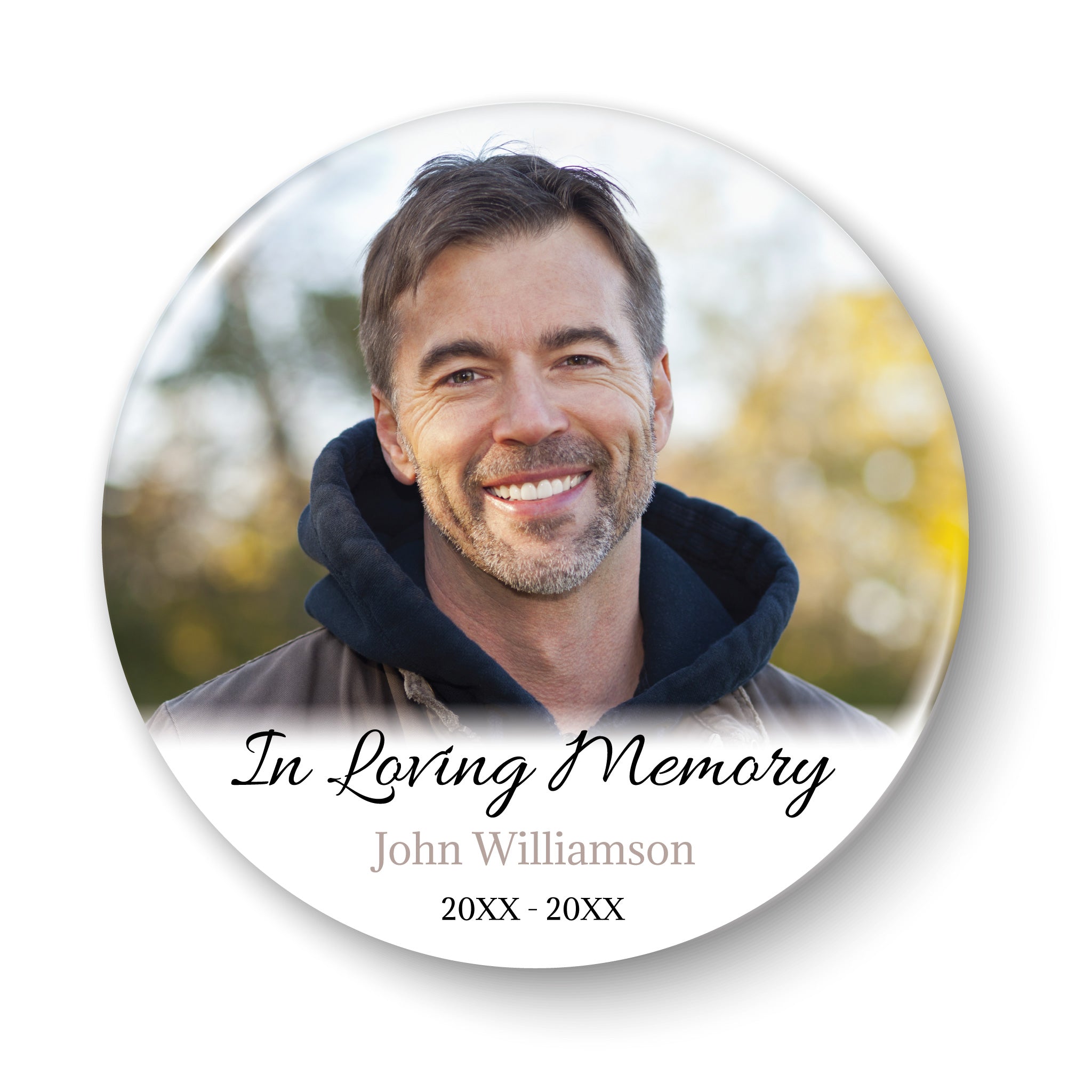 Custom Photo Memorial Button