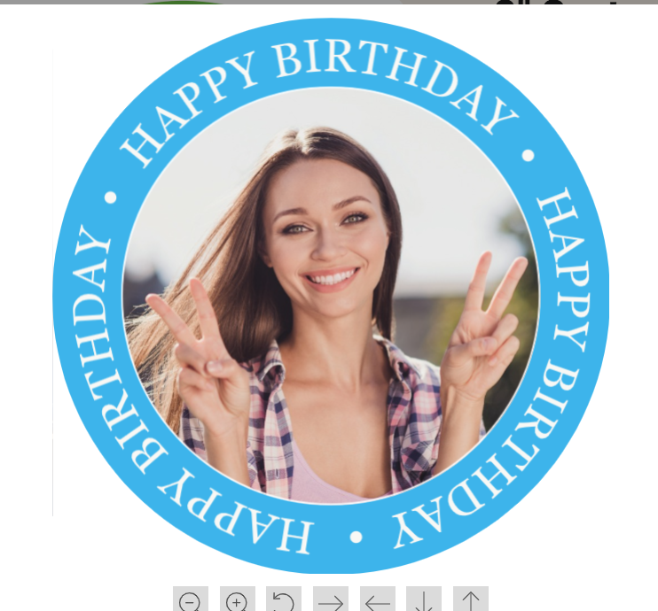 1" Customizable Button