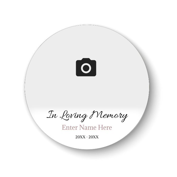 Custom Photo Memorial Button