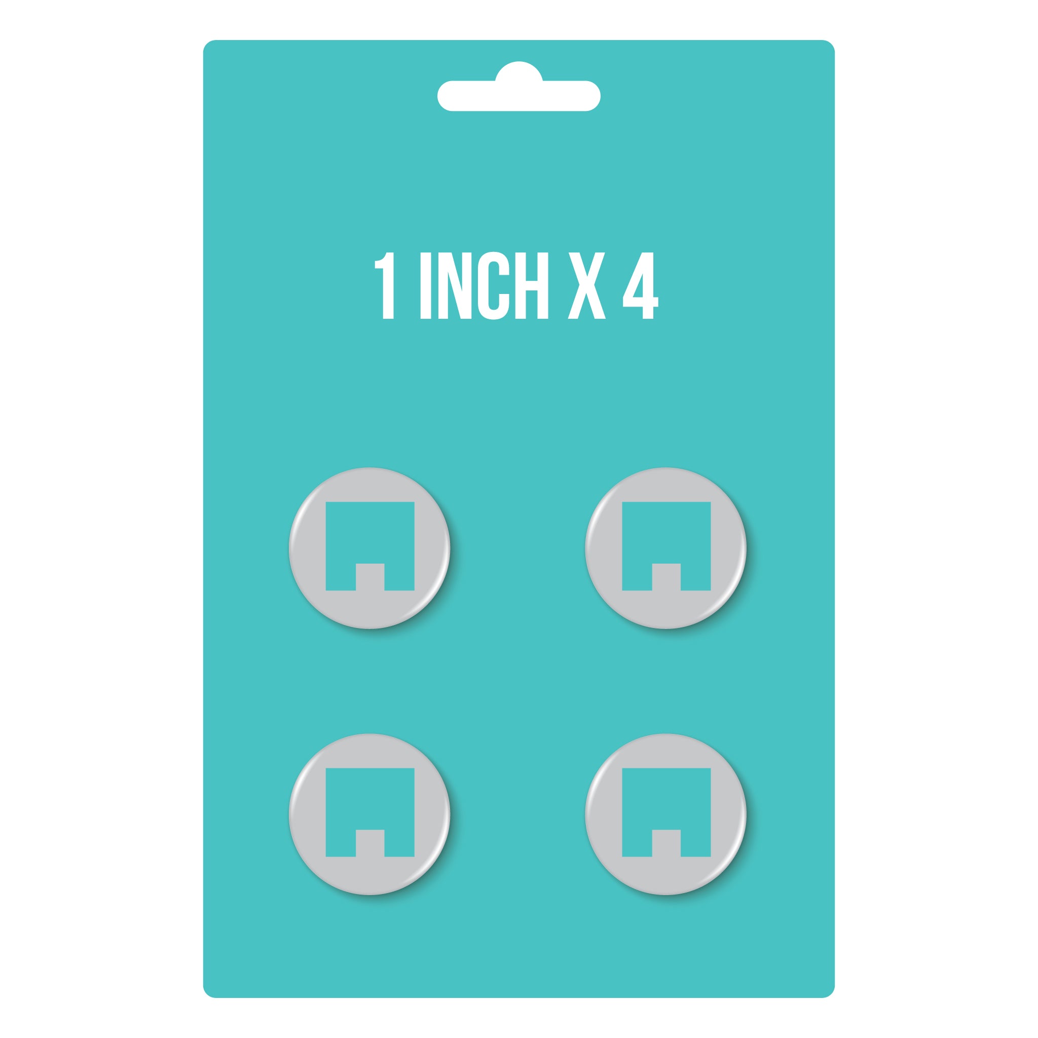 1" x 4 Button Pack