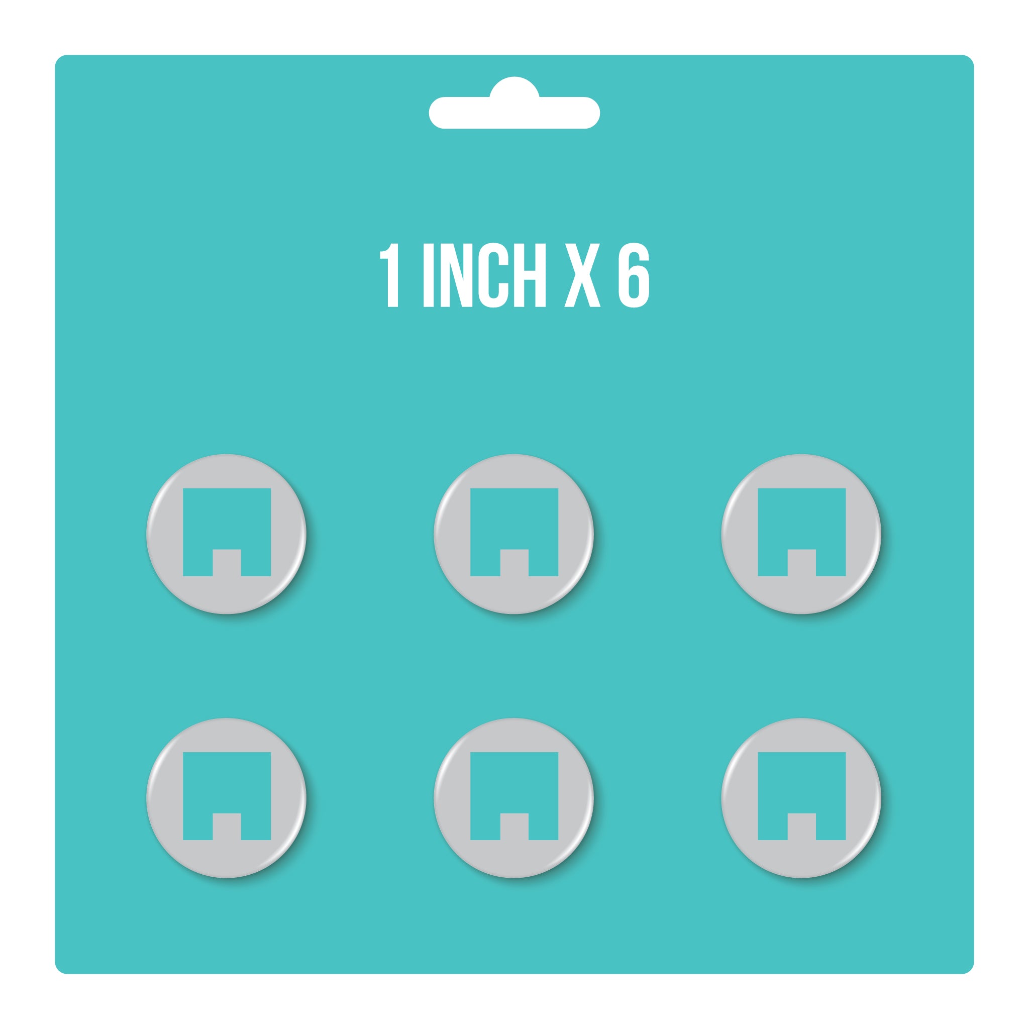 1" x 6 Button Pack