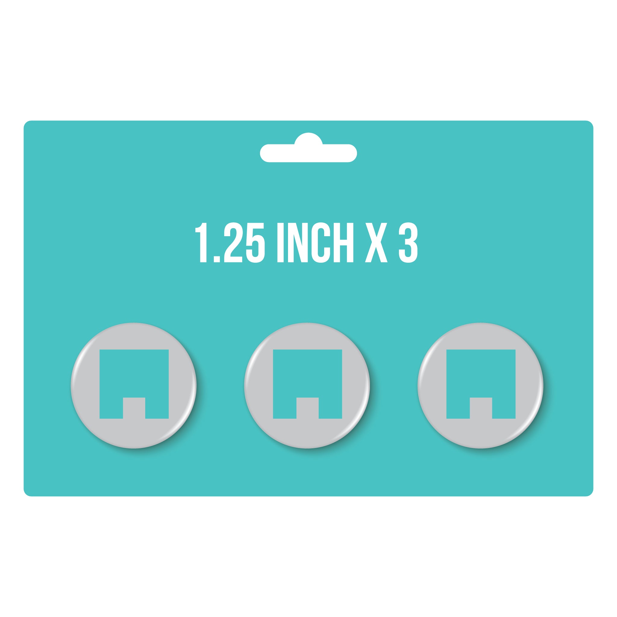 1.25" x 3 Button Pack