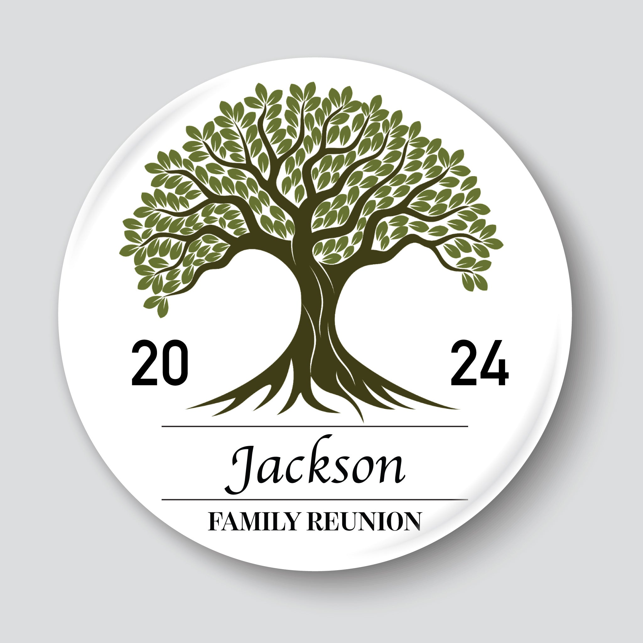 Custom Family Reunion Button Classic